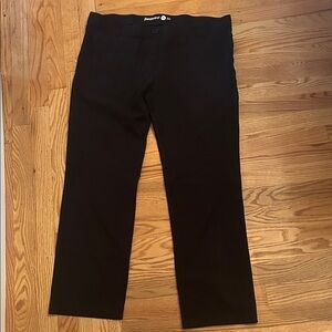 Betabrand Black Dress Pants with Button Waist